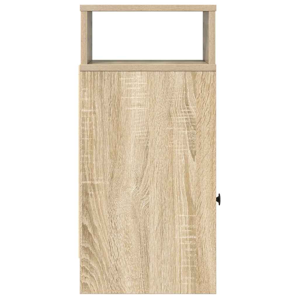 Nachtkastje met lade 25x31x66 cm sonoma eikenkleurig is nu te koop bij PeponiXL, paradijselijk wonen!