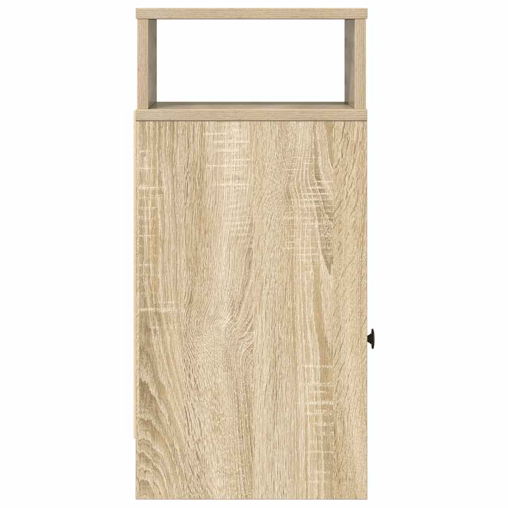 Nachtkastjes 2 st met lade 25x31x66 cm sonoma eikenkleurig is nu te koop bij PeponiXL, paradijselijk wonen!