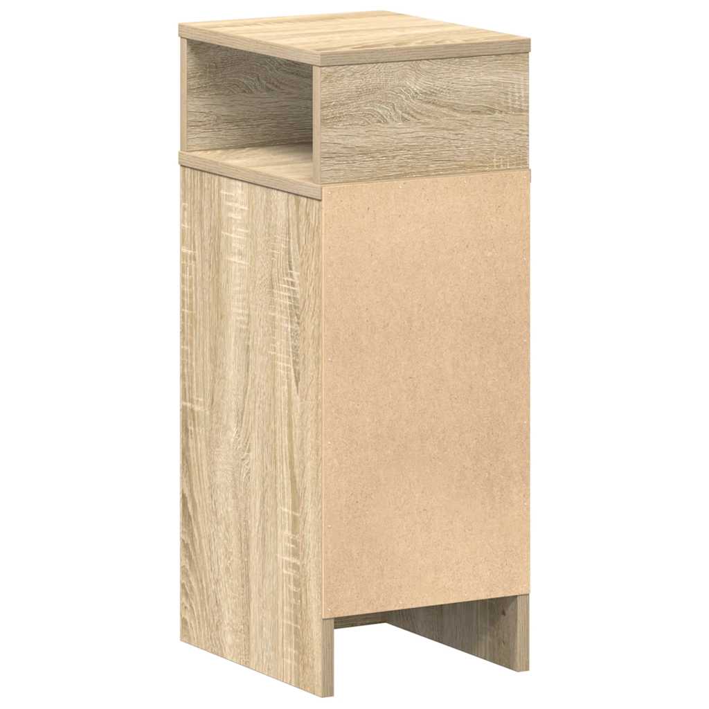 Nachtkastjes 2 st met lade 25x31x66 cm sonoma eikenkleurig is nu te koop bij PeponiXL, paradijselijk wonen!