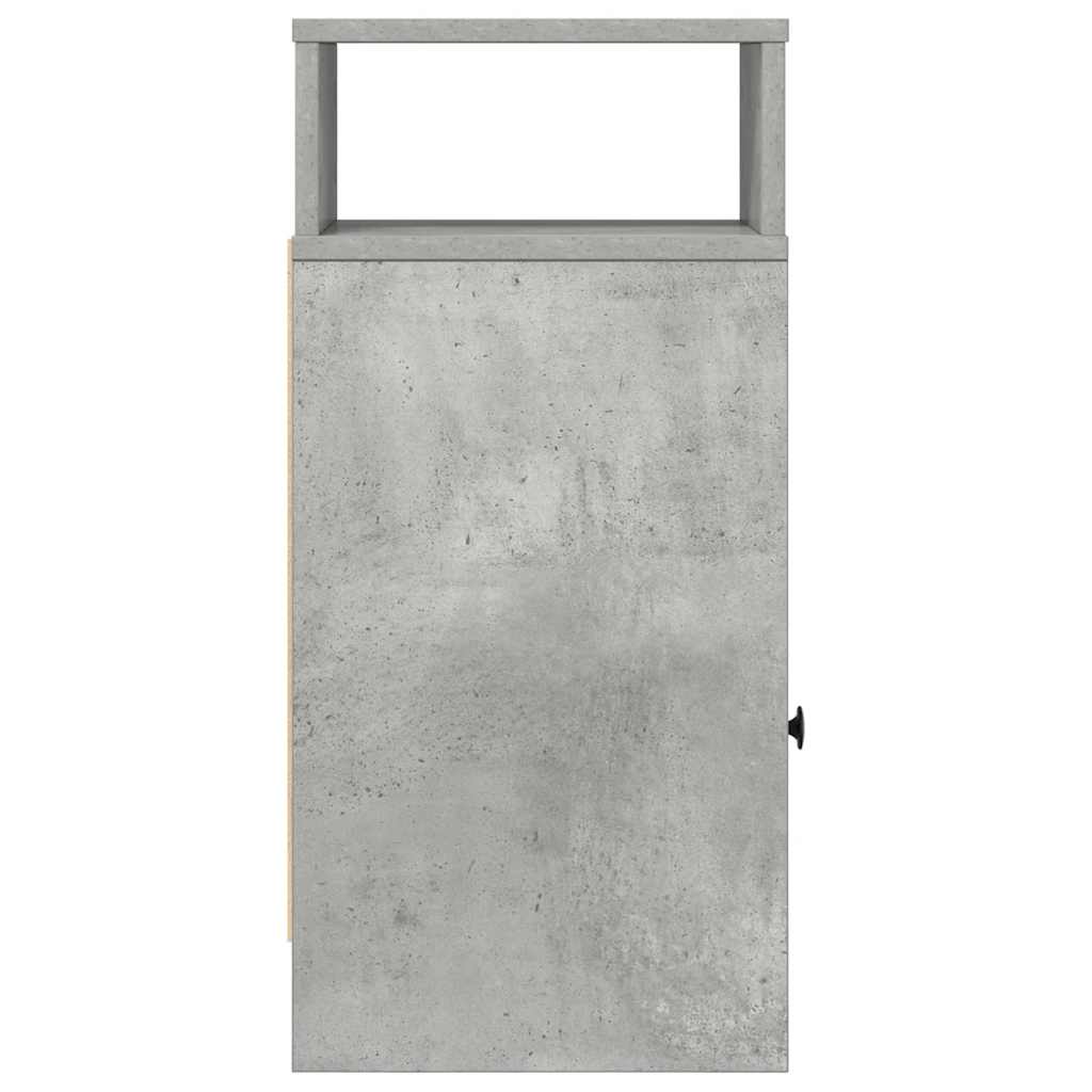 Nachtkastjes 2 st met lade 25x31x66 cm betongrijs is nu te koop bij PeponiXL, paradijselijk wonen!