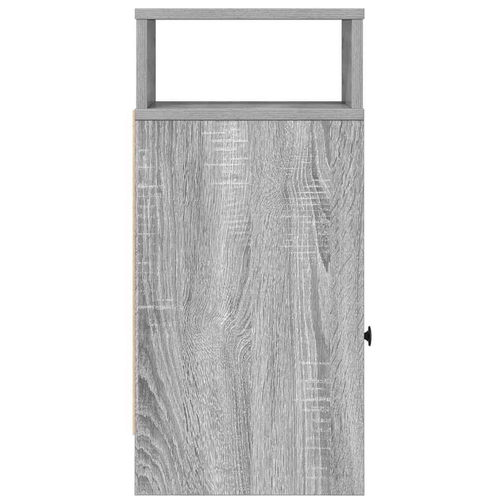 Nachtkastje met lade 25x31x66 cm grijs sonoma eikenkleurig is nu te koop bij PeponiXL, paradijselijk wonen!