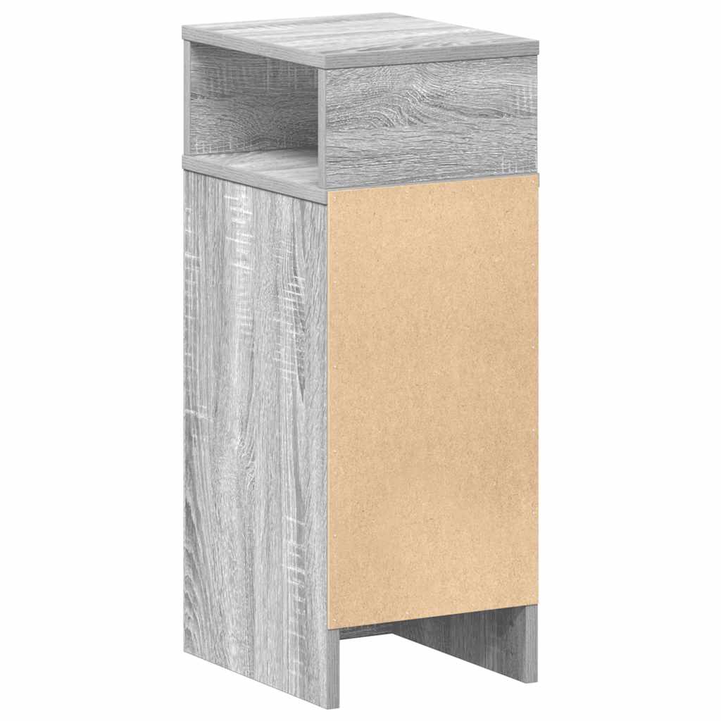 Nachtkastje met lade 25x31x66 cm grijs sonoma eikenkleurig is nu te koop bij PeponiXL, paradijselijk wonen!