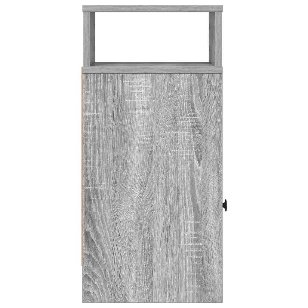 Nachtkastjes 2 st met lade 25x31x66 cm grijs sonoma eiken is nu te koop bij PeponiXL, paradijselijk wonen!
