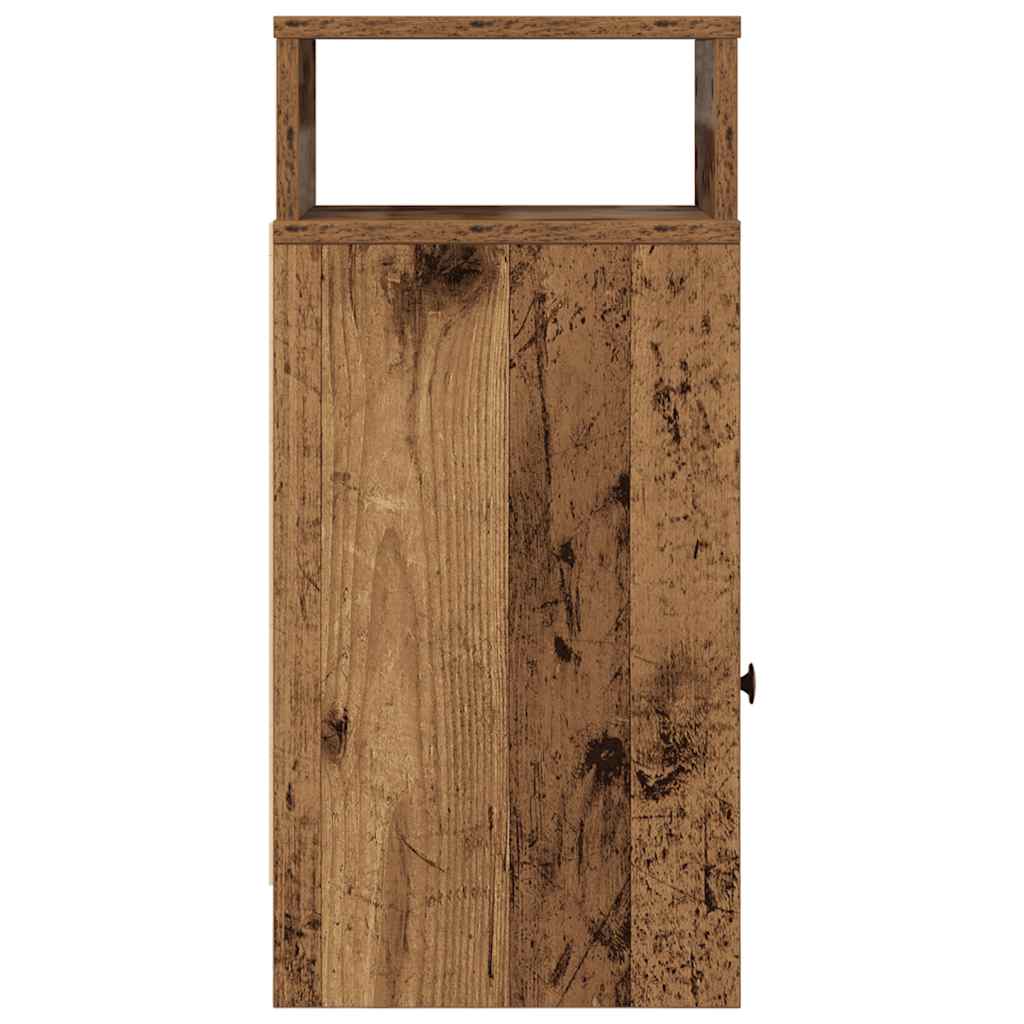 Nachtkastjes 2 st met lade 25x31x66 cm oud houtkleurig is nu te koop bij PeponiXL, paradijselijk wonen!