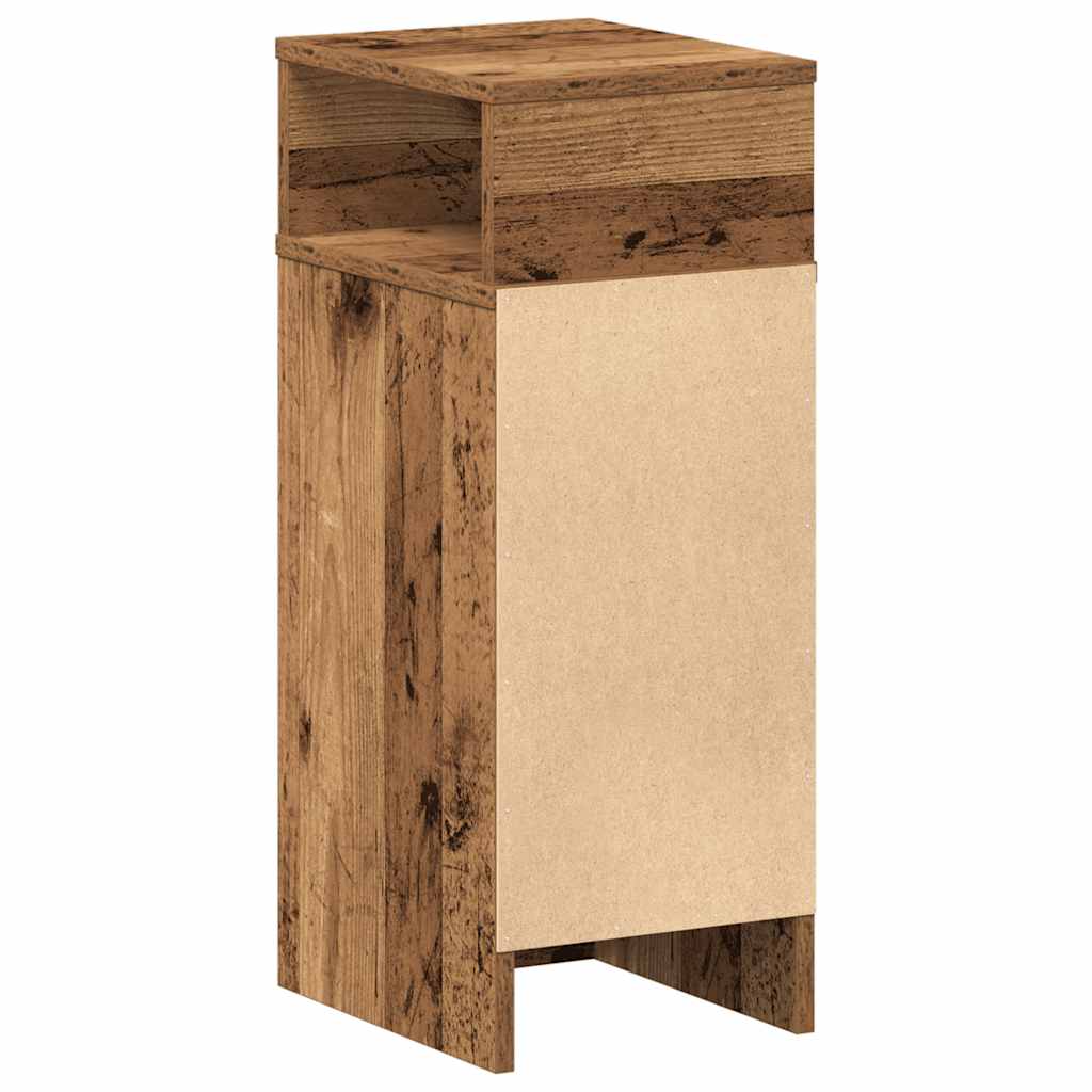 Nachtkastjes 2 st met lade 25x31x66 cm oud houtkleurig is nu te koop bij PeponiXL, paradijselijk wonen!
