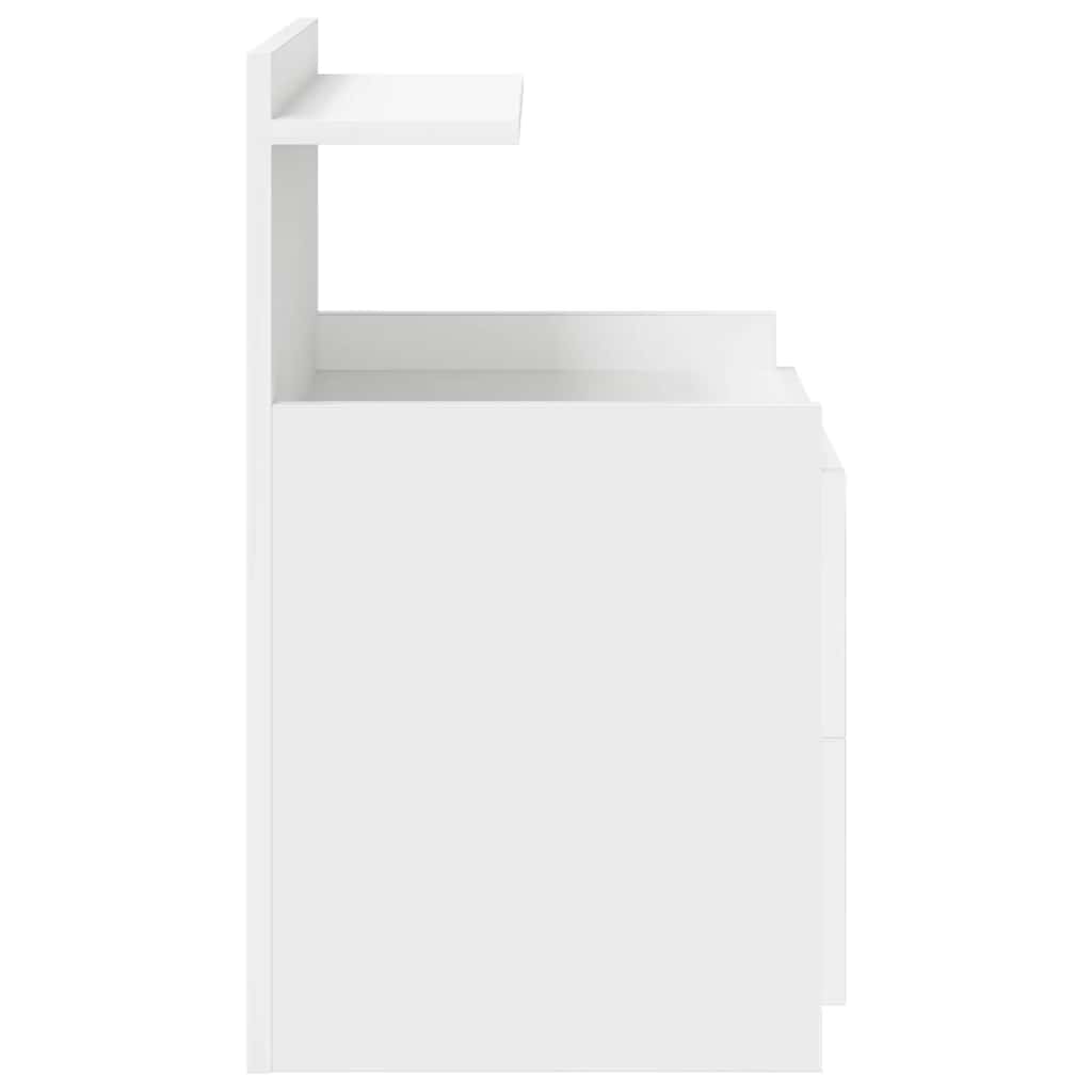Nachtkastje met 2 lades 40x36,5x62 cm wit is nu te koop bij PeponiXL, paradijselijk wonen!