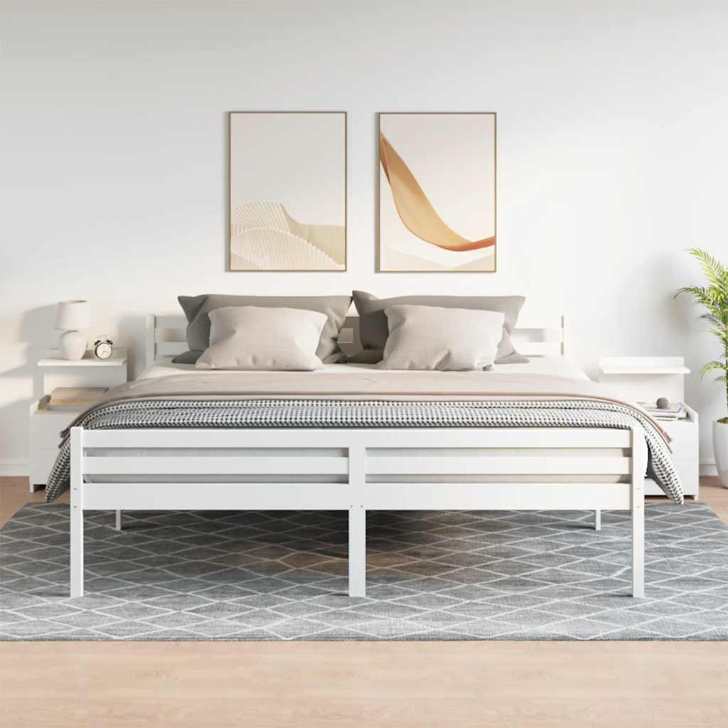 Nachtkastjes 2 st met 2 lades wit 40x36,5x62 cm is nu te koop bij PeponiXL, paradijselijk wonen!