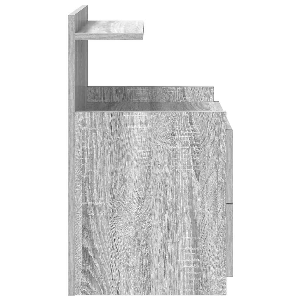 Nachtkastjes 2 st met 2 lades grijs sonoma eiken 40x36,5x62 cm is nu te koop bij PeponiXL, paradijselijk wonen!