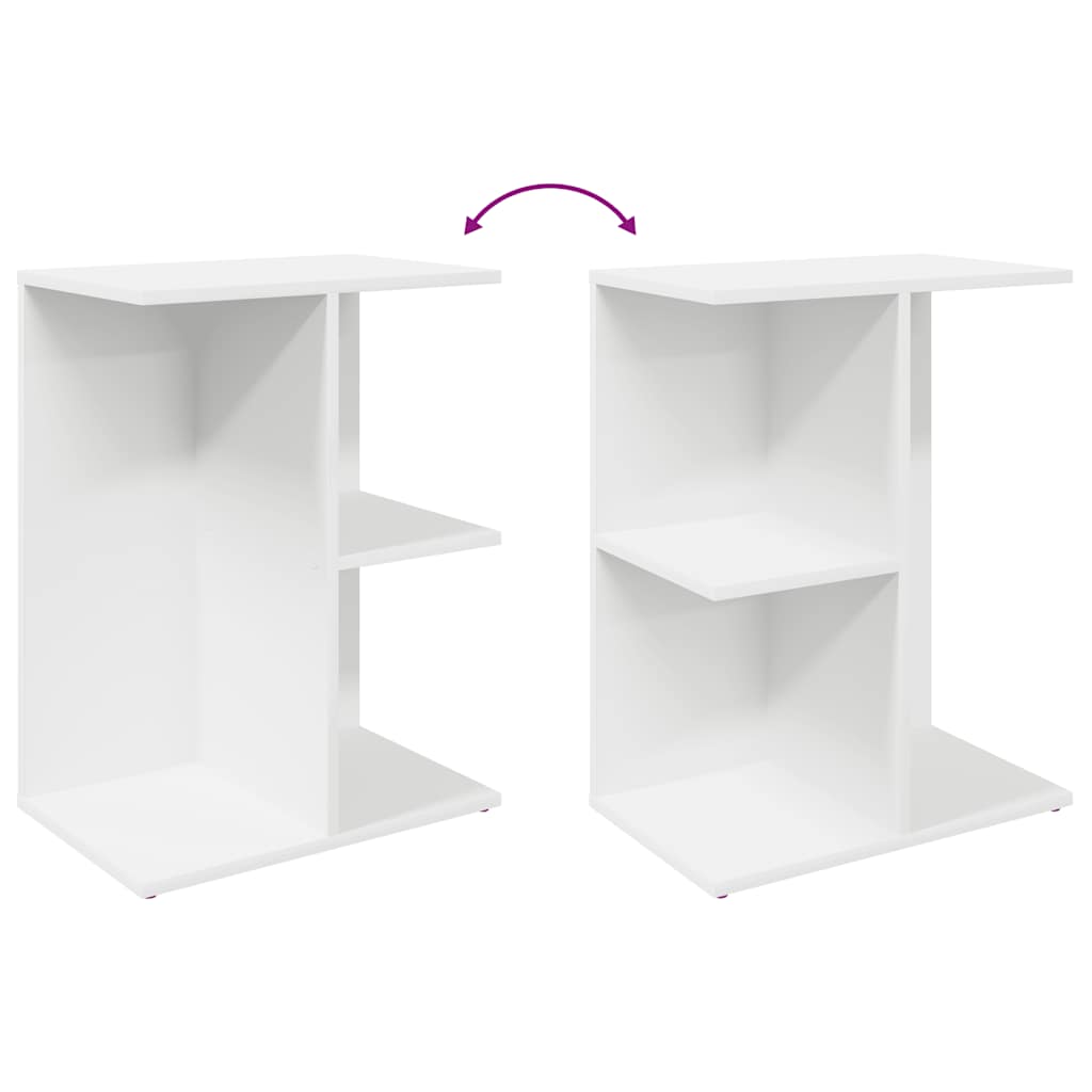 Nachtkastjes 2 st 46,5x29x61 cm bewerkt hout wit is nu te koop bij PeponiXL, paradijselijk wonen!