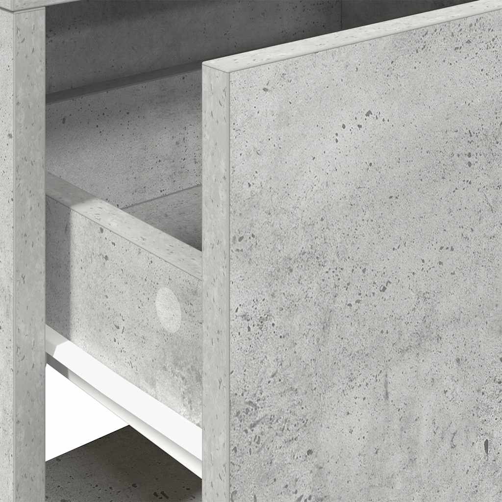 Nachtkastje met lade 51x31x47 cm betongrijs is nu te koop bij PeponiXL, paradijselijk wonen!