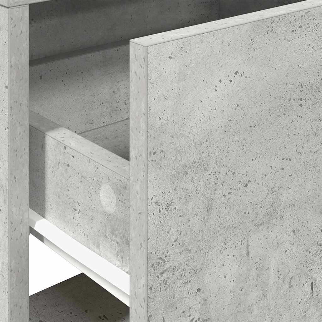 Nachtkastjes 2 st met lade 51x31x47 cm betongrijs is nu te koop bij PeponiXL, paradijselijk wonen!