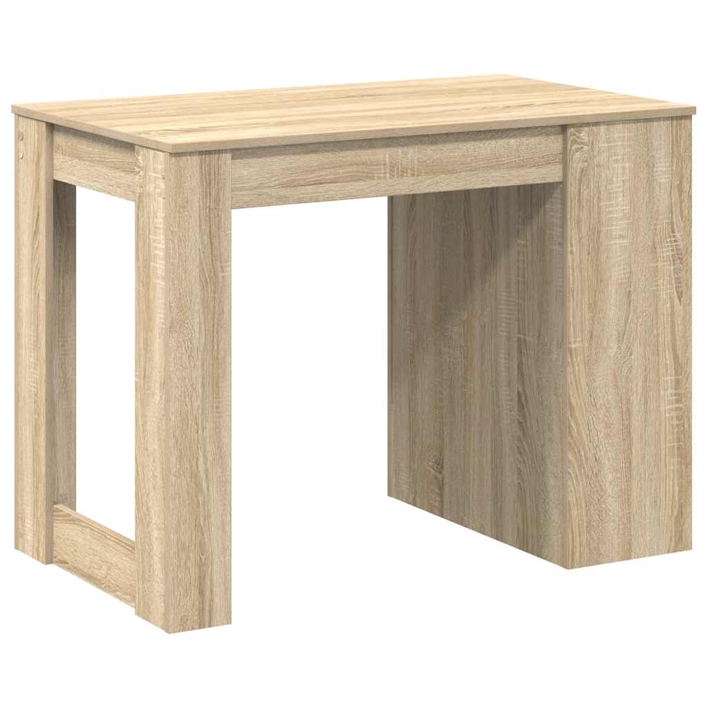 Bureau met lade&plank 102x62x77,5 cm bewerkt hout sonoma eiken is nu te koop bij PeponiXL, paradijselijk wonen!