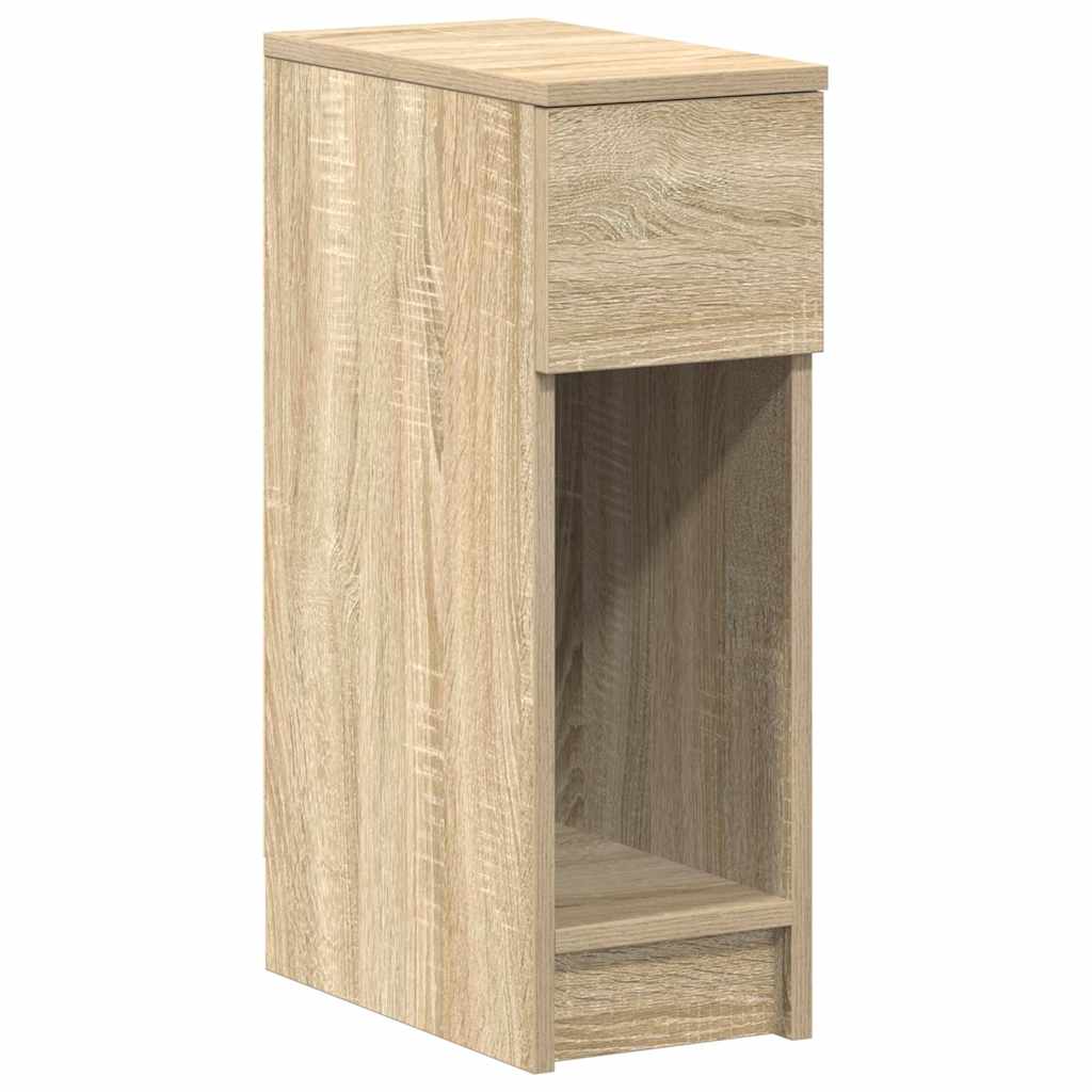 Nachtkastjes 2 st met lade 20x36x60 cm sonoma eikenkleurig is nu te koop bij PeponiXL, paradijselijk wonen!
