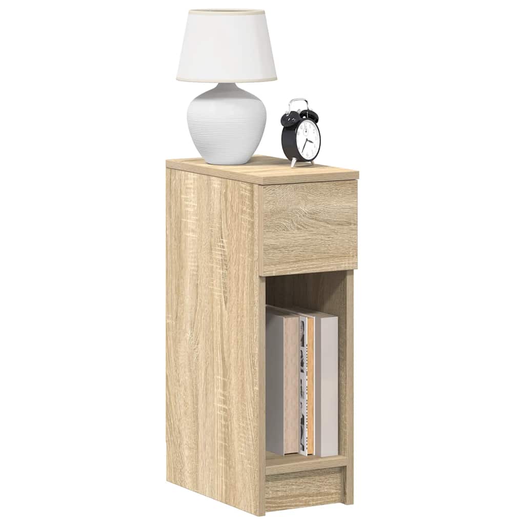 Nachtkastjes 2 st met lade 20x36x60 cm sonoma eikenkleurig is nu te koop bij PeponiXL, paradijselijk wonen!