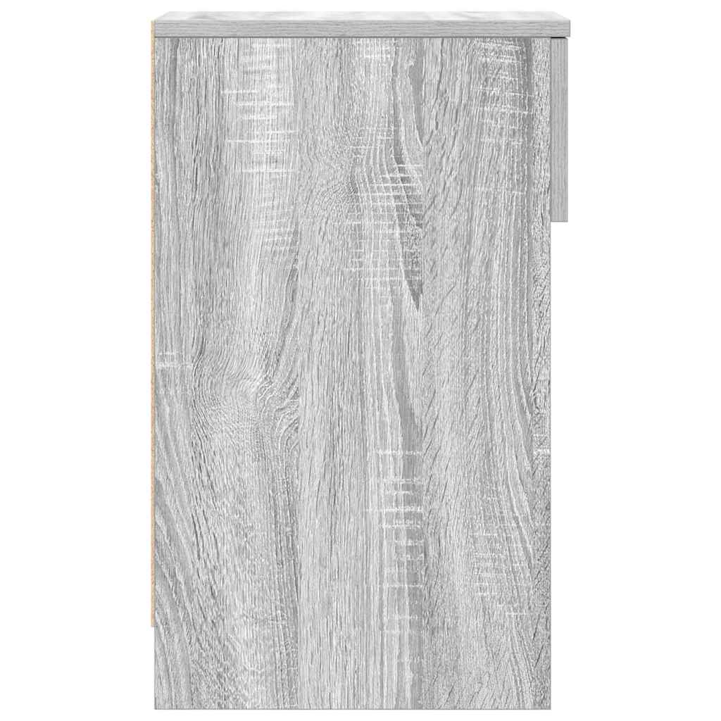 Nachtkastje met lade 20x36x60 cm grijs sonoma eikenkleurig is nu te koop bij PeponiXL, paradijselijk wonen!