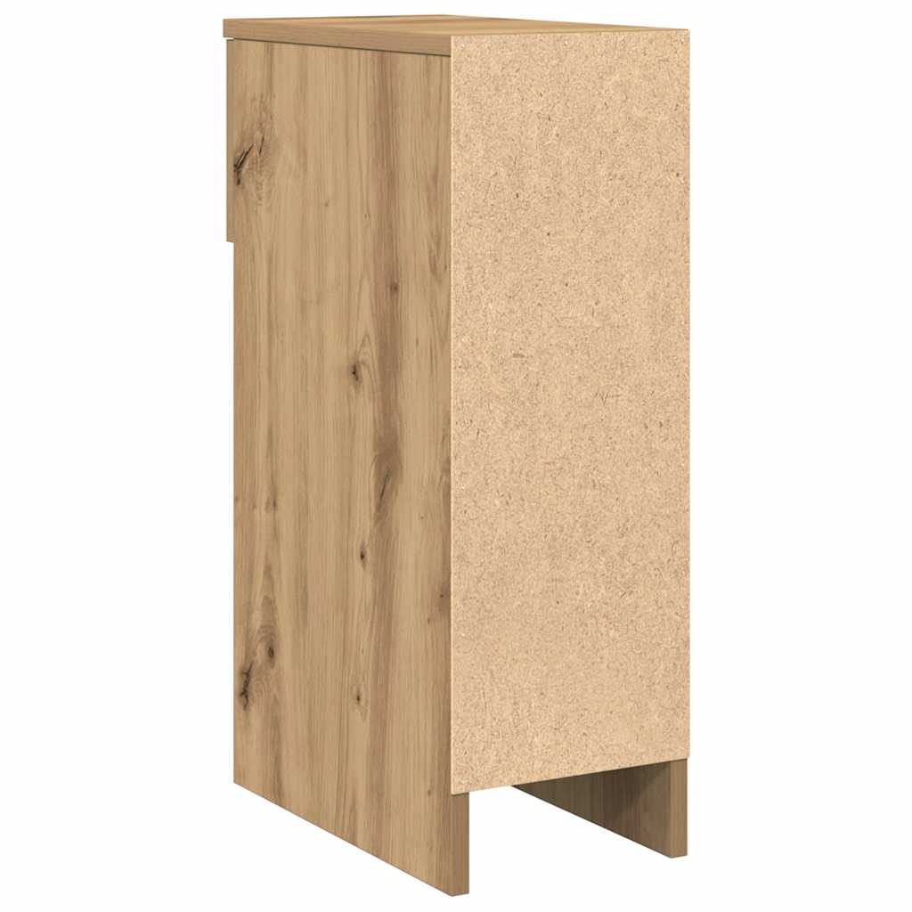 Nachtkastje met lade 20x36x60 cm artisanaal eikenkleurig is nu te koop bij PeponiXL, paradijselijk wonen!