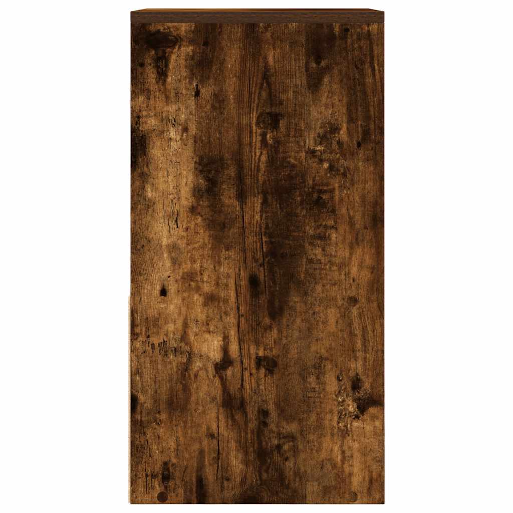 Nachtkastje met lade 35x34x66,5 cm gerookt eikenkleurig is nu te koop bij PeponiXL, paradijselijk wonen!