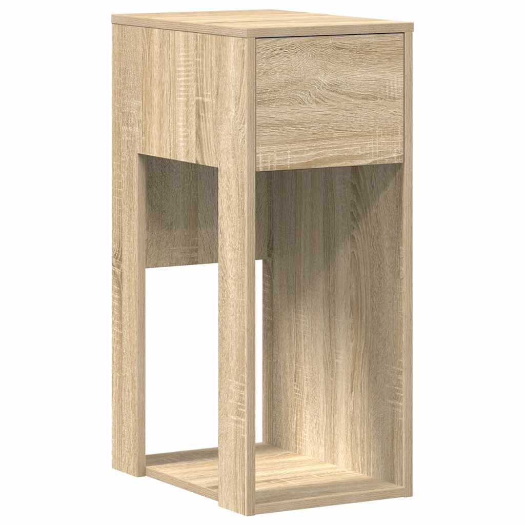 Computertorenstandaard met lade 30x44x74 cm sonoma eikenkleurig is nu te koop bij PeponiXL, paradijselijk wonen!