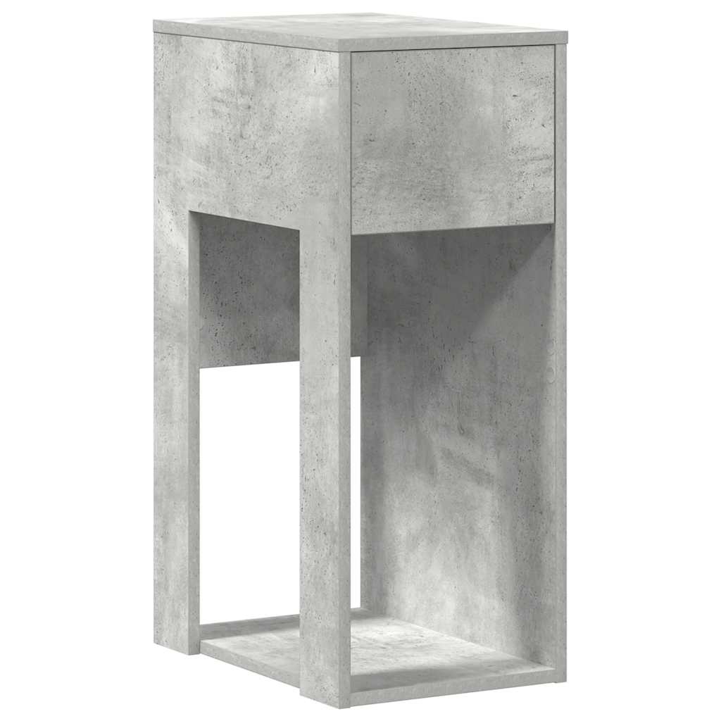 Computertorenstandaard met lade 30x44x74 cm betongrijs is nu te koop bij PeponiXL, paradijselijk wonen!