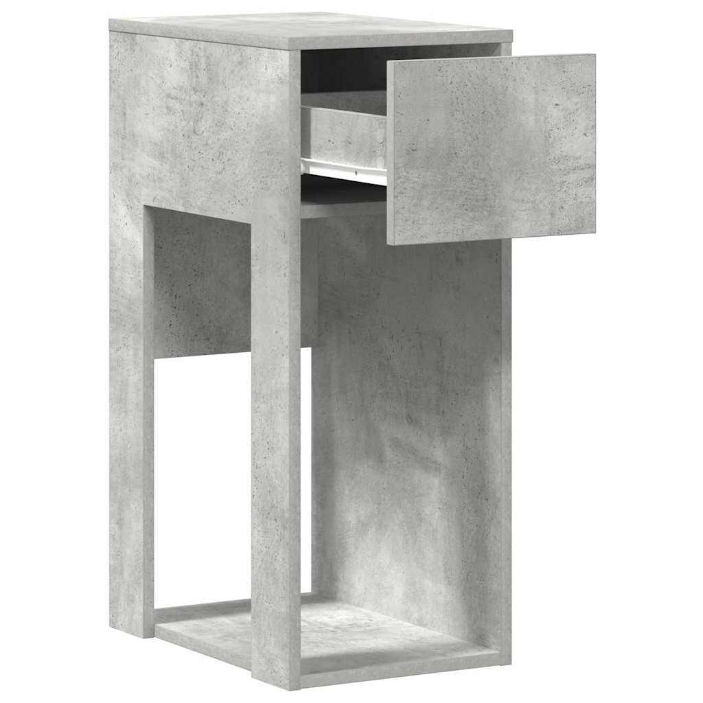 Computertorenstandaard met lade 30x44x74 cm betongrijs is nu te koop bij PeponiXL, paradijselijk wonen!