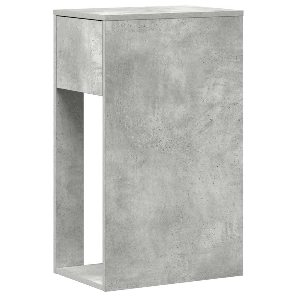 Computertorenstandaard met lade 30x44x74 cm betongrijs is nu te koop bij PeponiXL, paradijselijk wonen!