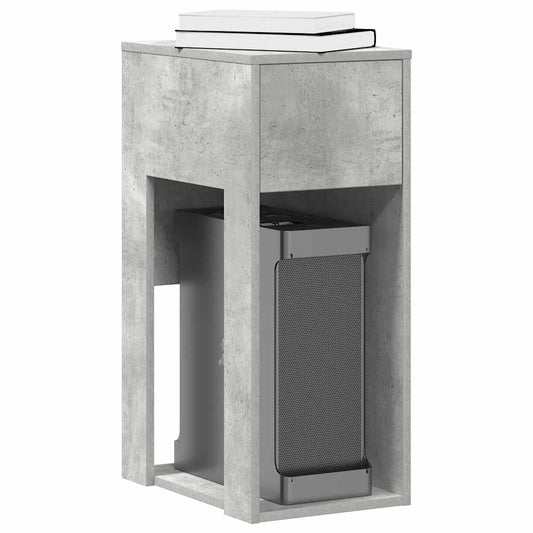 Computertorenstandaard met lade 30x44x74 cm betongrijs is nu te koop bij PeponiXL, paradijselijk wonen!