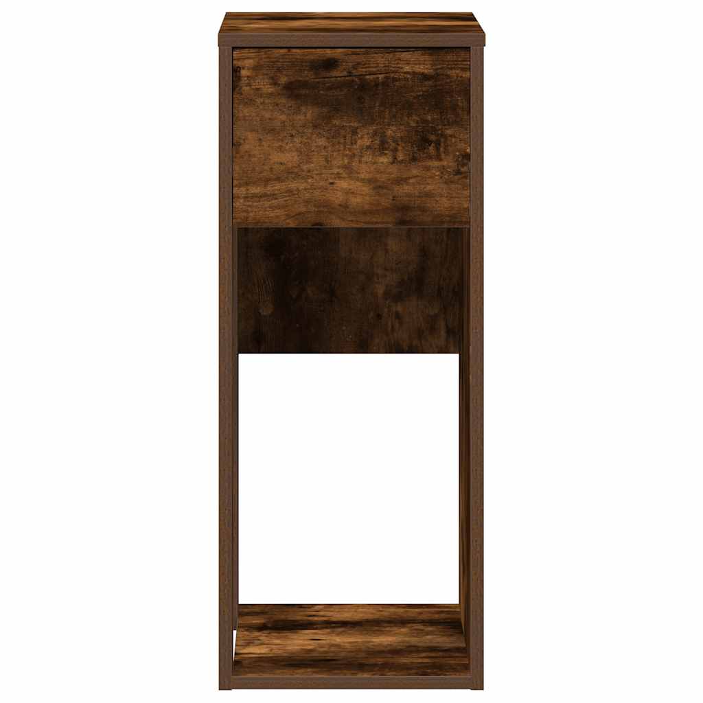 Computertorenstandaard met lade 30x44x74 cm gerookt eikenkleur is nu te koop bij PeponiXL, paradijselijk wonen!
