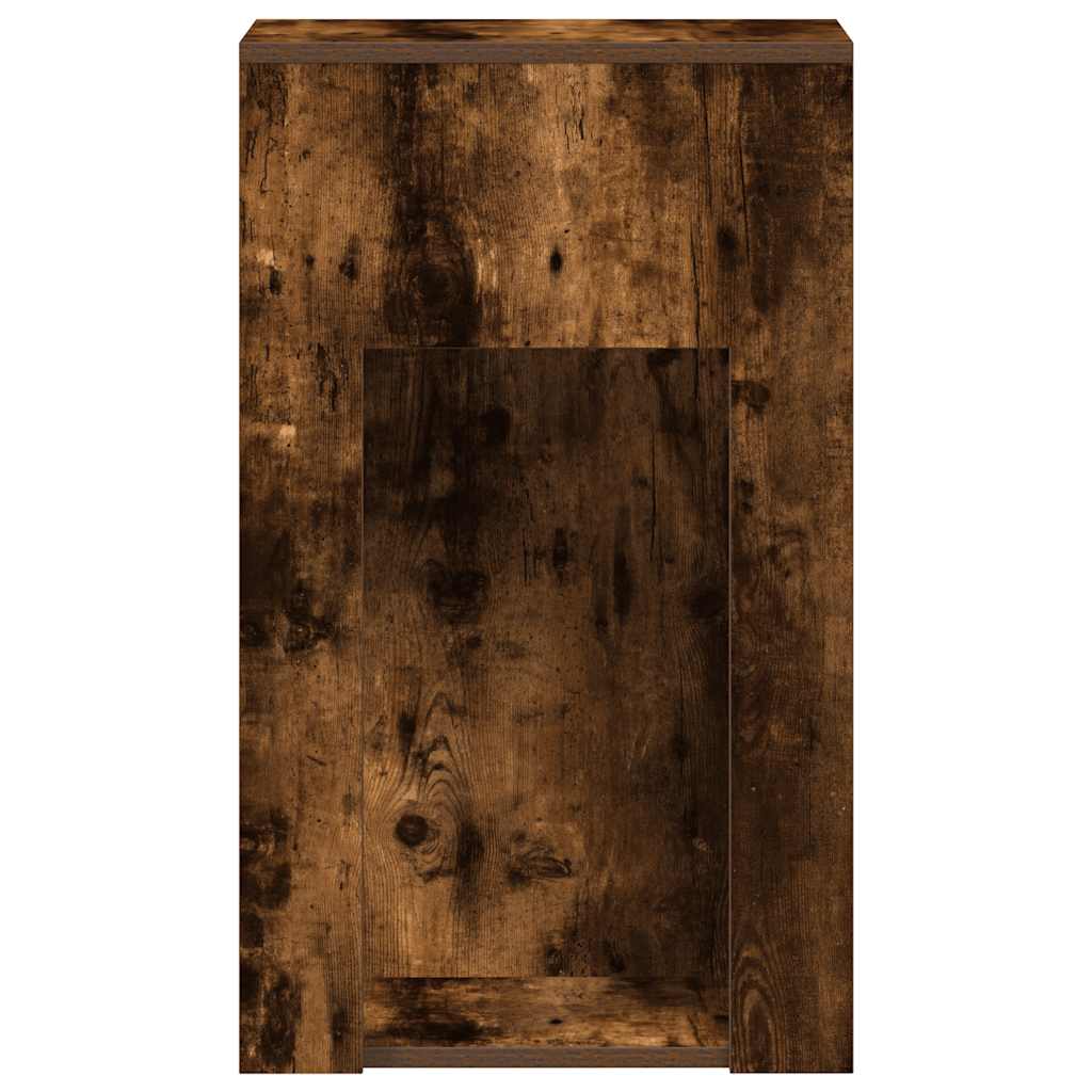 Computertorenstandaard met lade 30x44x74 cm gerookt eikenkleur is nu te koop bij PeponiXL, paradijselijk wonen!