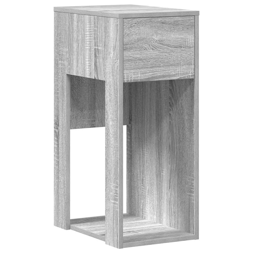 Computertorenstandaard met lade 30x44x74 cm grijs sonoma eiken is nu te koop bij PeponiXL, paradijselijk wonen!