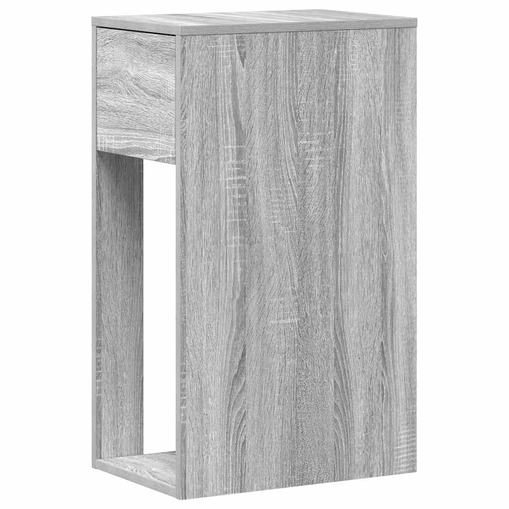 Computertorenstandaard met lade 30x44x74 cm grijs sonoma eiken is nu te koop bij PeponiXL, paradijselijk wonen!