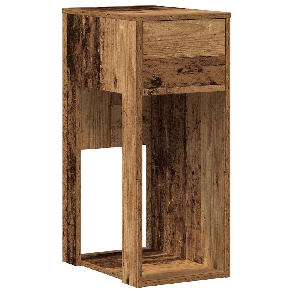 Computertorenstandaard met lade 30x44x74 cm oud houtkleurig is nu te koop bij PeponiXL, paradijselijk wonen!