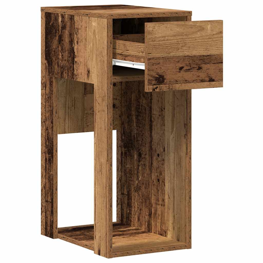 Computertorenstandaard met lade 30x44x74 cm oud houtkleurig is nu te koop bij PeponiXL, paradijselijk wonen!