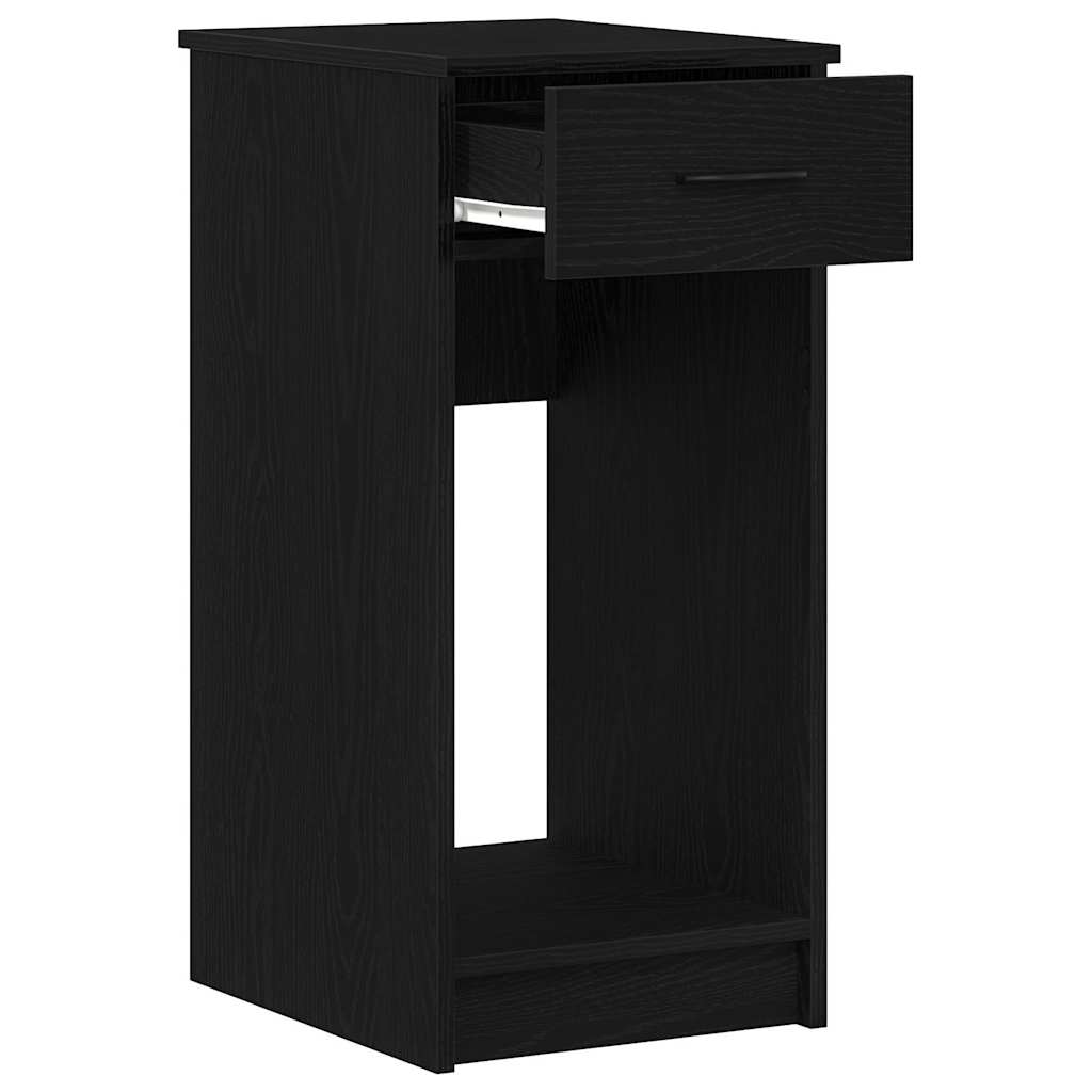 Computertorenstandaard met lade 35x45x77 cm zwart is nu te koop bij PeponiXL, paradijselijk wonen!