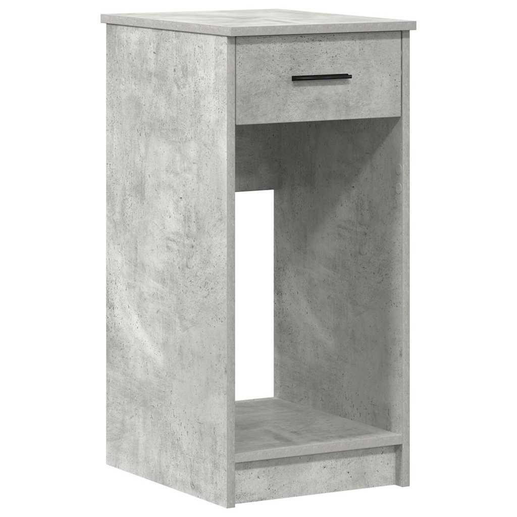 Computertorenstandaard met lade 35x45x77 cm betongrijs is nu te koop bij PeponiXL, paradijselijk wonen!