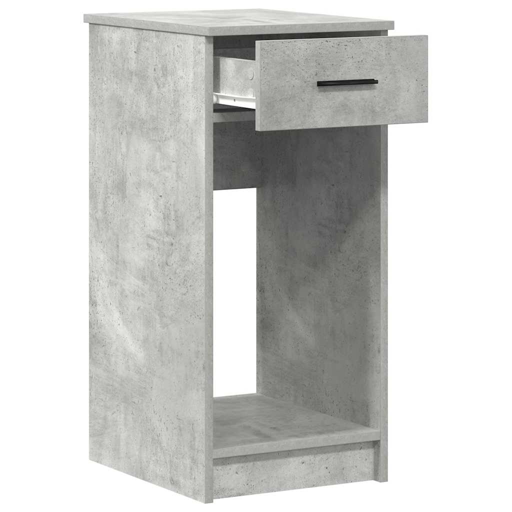 Computertorenstandaard met lade 35x45x77 cm betongrijs is nu te koop bij PeponiXL, paradijselijk wonen!