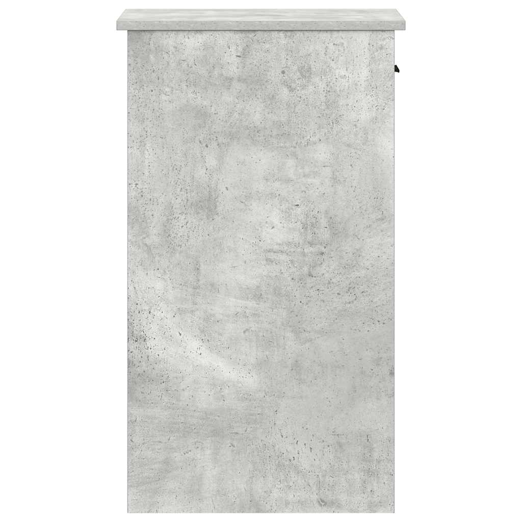 Computertorenstandaard met lade 35x45x77 cm betongrijs is nu te koop bij PeponiXL, paradijselijk wonen!