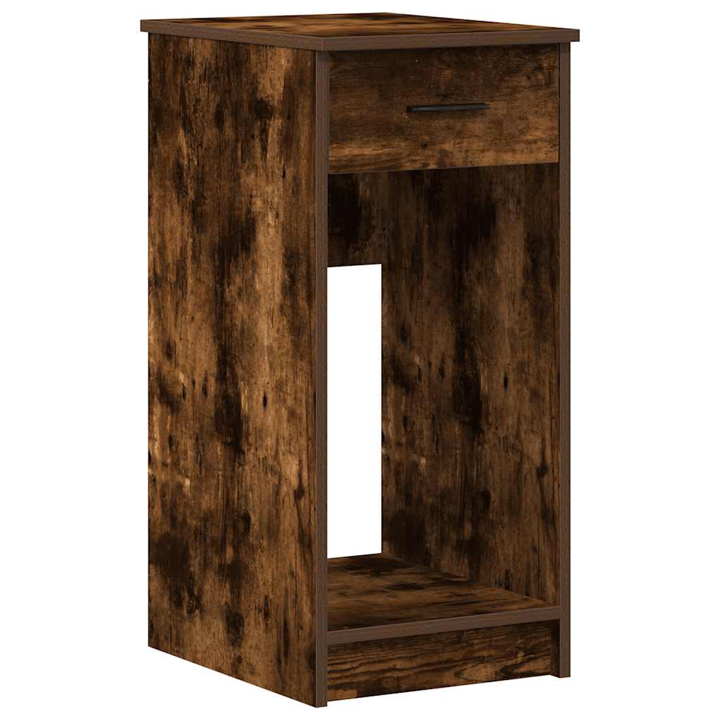 Computertorenstandaard met lade 35x45x77 cm gerookt eikenkleur is nu te koop bij PeponiXL, paradijselijk wonen!