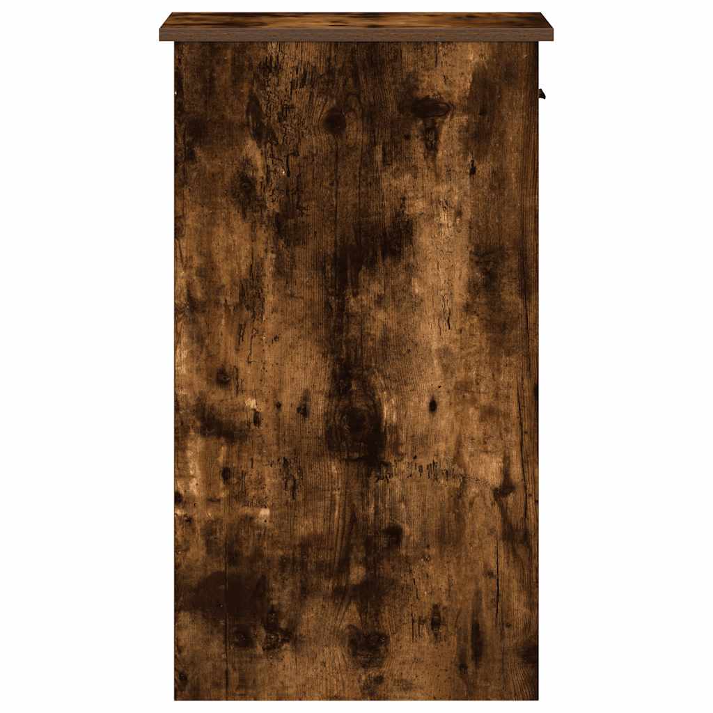 Computertorenstandaard met lade 35x45x77 cm gerookt eikenkleur is nu te koop bij PeponiXL, paradijselijk wonen!