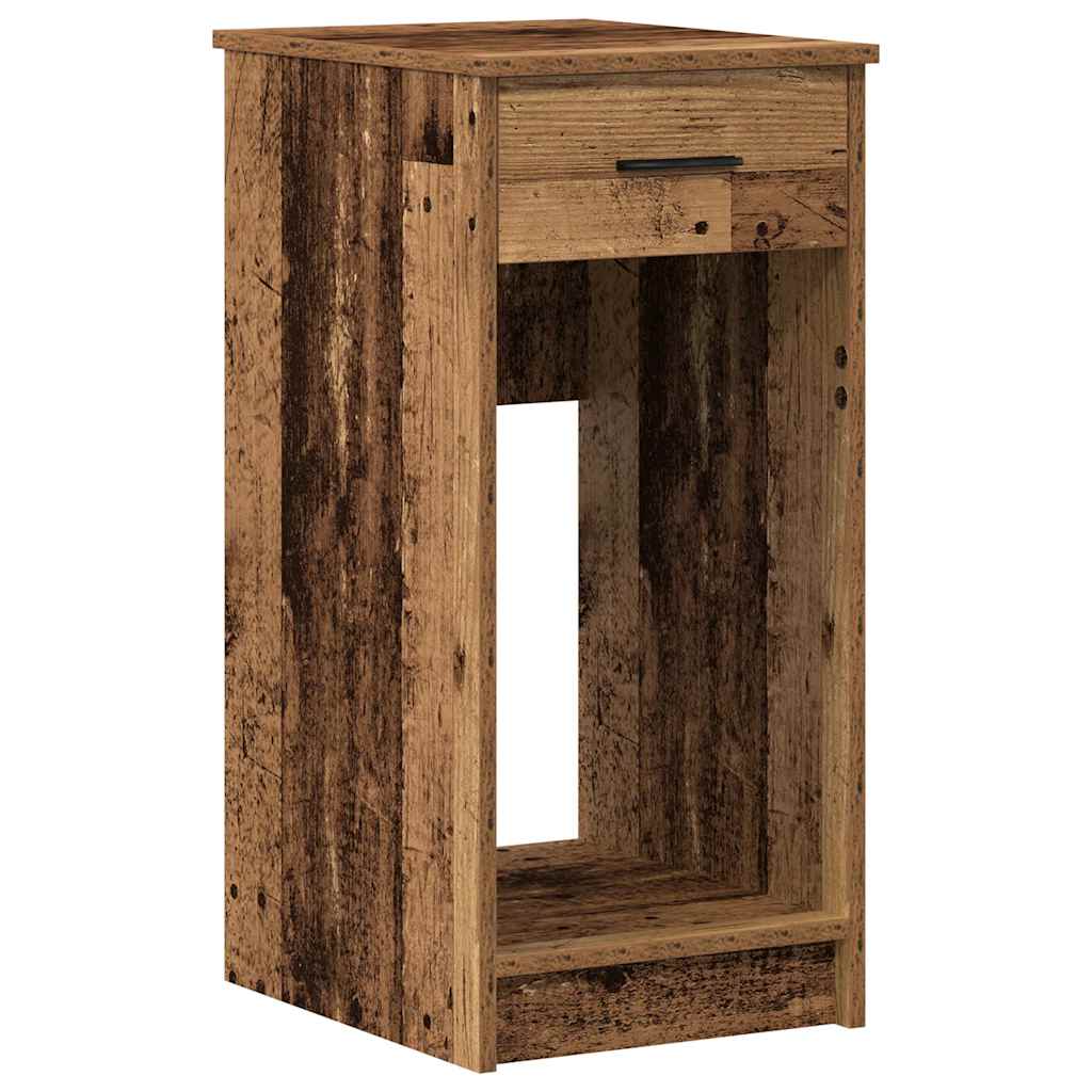 Computertorenstandaard met lade 35x45x77 cm oud houtkleurig is nu te koop bij PeponiXL, paradijselijk wonen!
