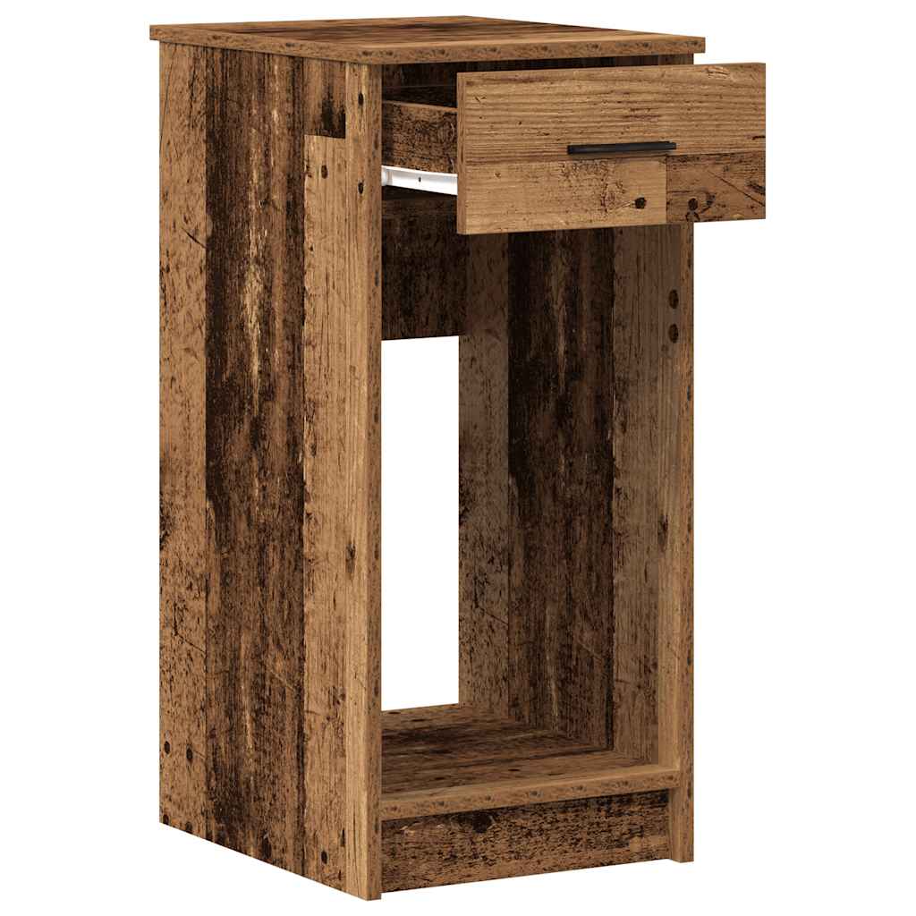 Computertorenstandaard met lade 35x45x77 cm oud houtkleurig is nu te koop bij PeponiXL, paradijselijk wonen!
