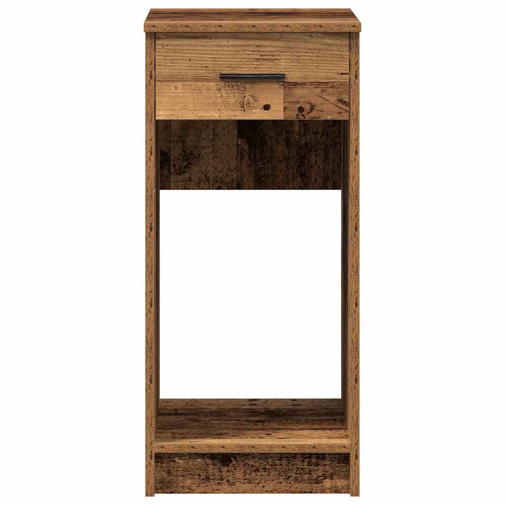 Computertorenstandaard met lade 35x45x77 cm oud houtkleurig is nu te koop bij PeponiXL, paradijselijk wonen!
