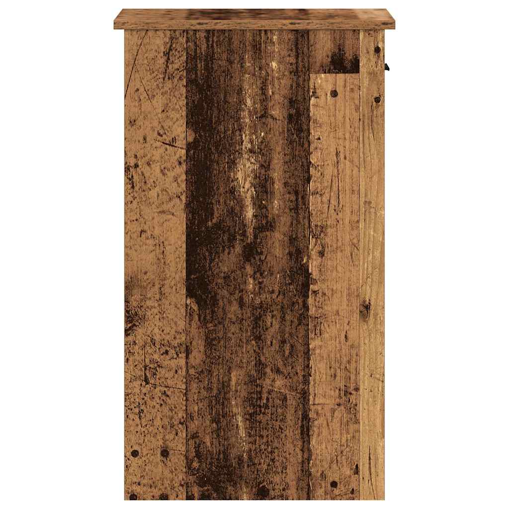 Computertorenstandaard met lade 35x45x77 cm oud houtkleurig is nu te koop bij PeponiXL, paradijselijk wonen!