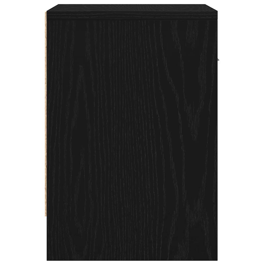 Nachtkastje met lade 39x28x41 cm zwart is nu te koop bij PeponiXL, paradijselijk wonen!