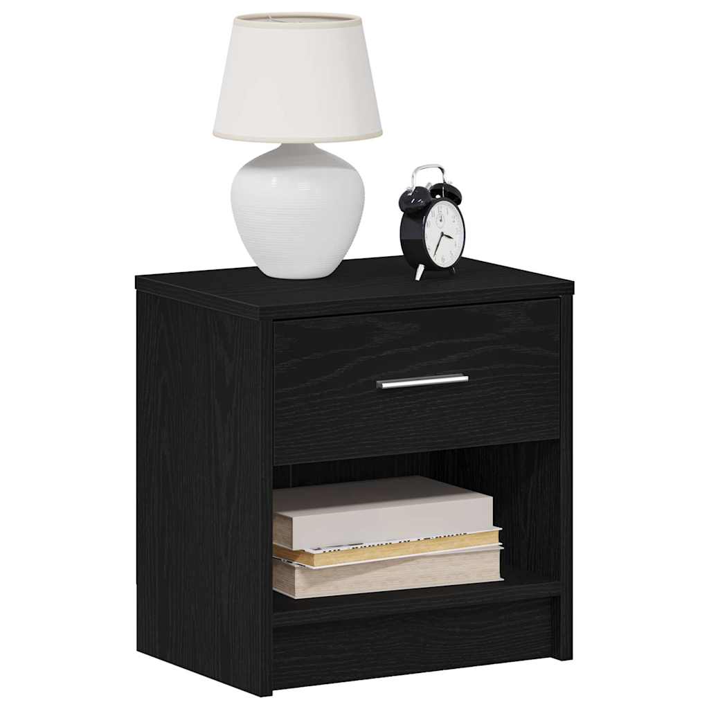 Nachtkastjes 2 st met lade 39x28x41 cm zwart is nu te koop bij PeponiXL, paradijselijk wonen!