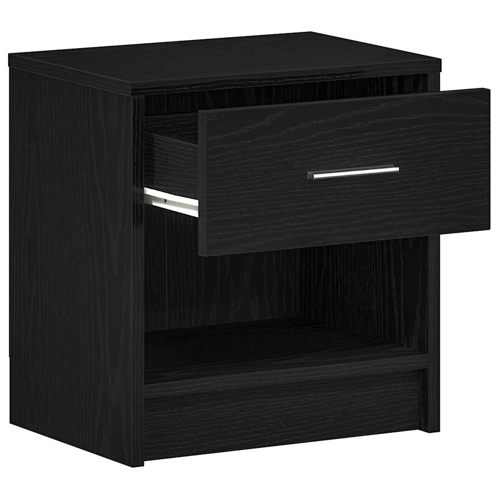 Nachtkastjes 2 st met lade 39x28x41 cm zwart is nu te koop bij PeponiXL, paradijselijk wonen!