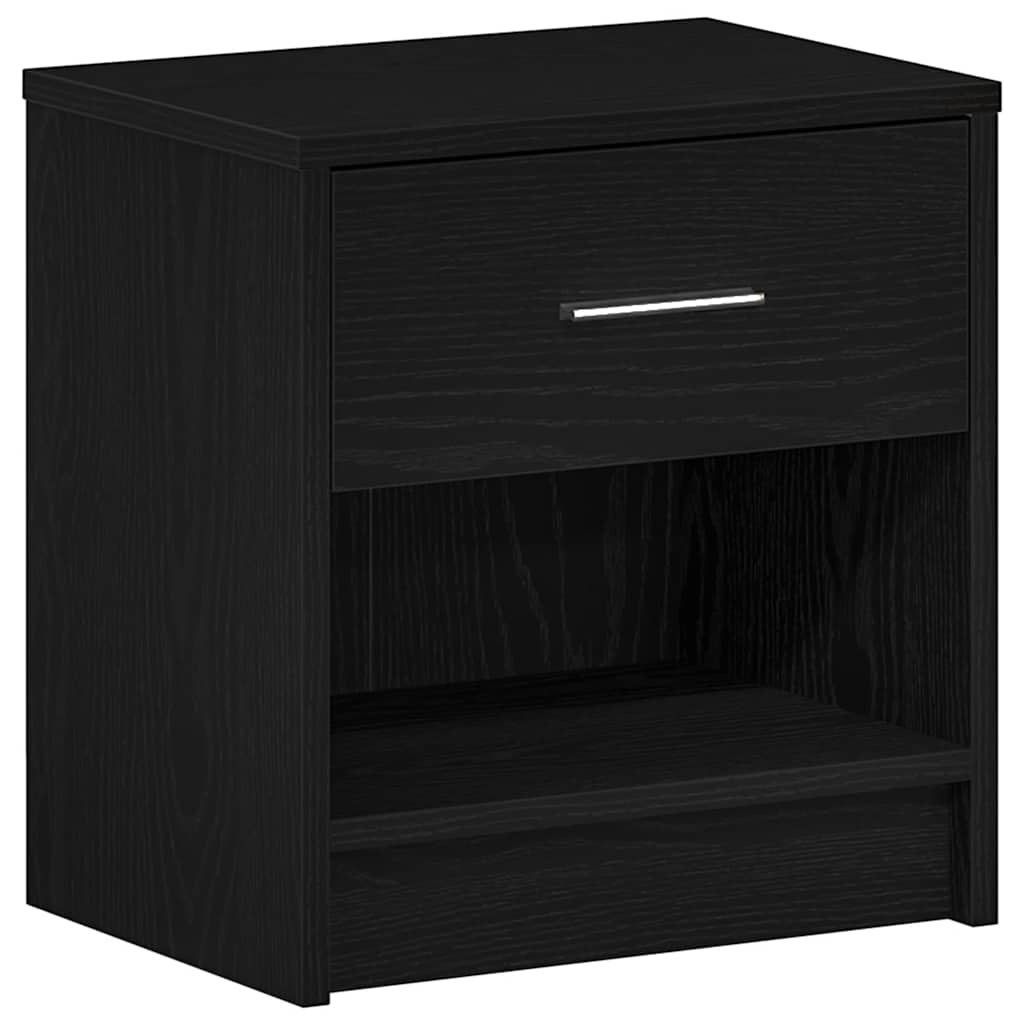 Nachtkastjes 2 st met lade 39x28x41 cm zwart is nu te koop bij PeponiXL, paradijselijk wonen!