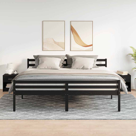 Nachtkastjes 2 st met lade 39x28x41 cm zwart is nu te koop bij PeponiXL, paradijselijk wonen!