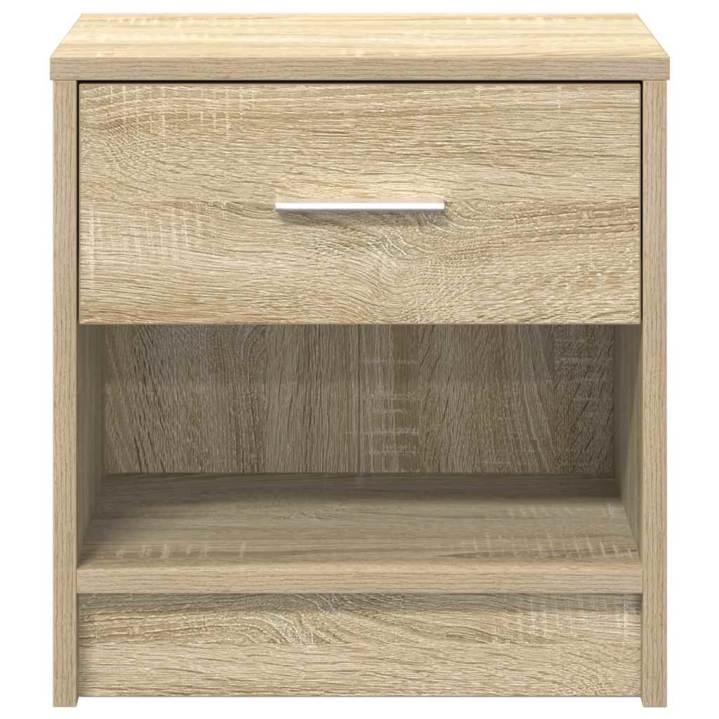 Nachtkastje met lade 39x28x41 cm sonoma eikenkleurig is nu te koop bij PeponiXL, paradijselijk wonen!