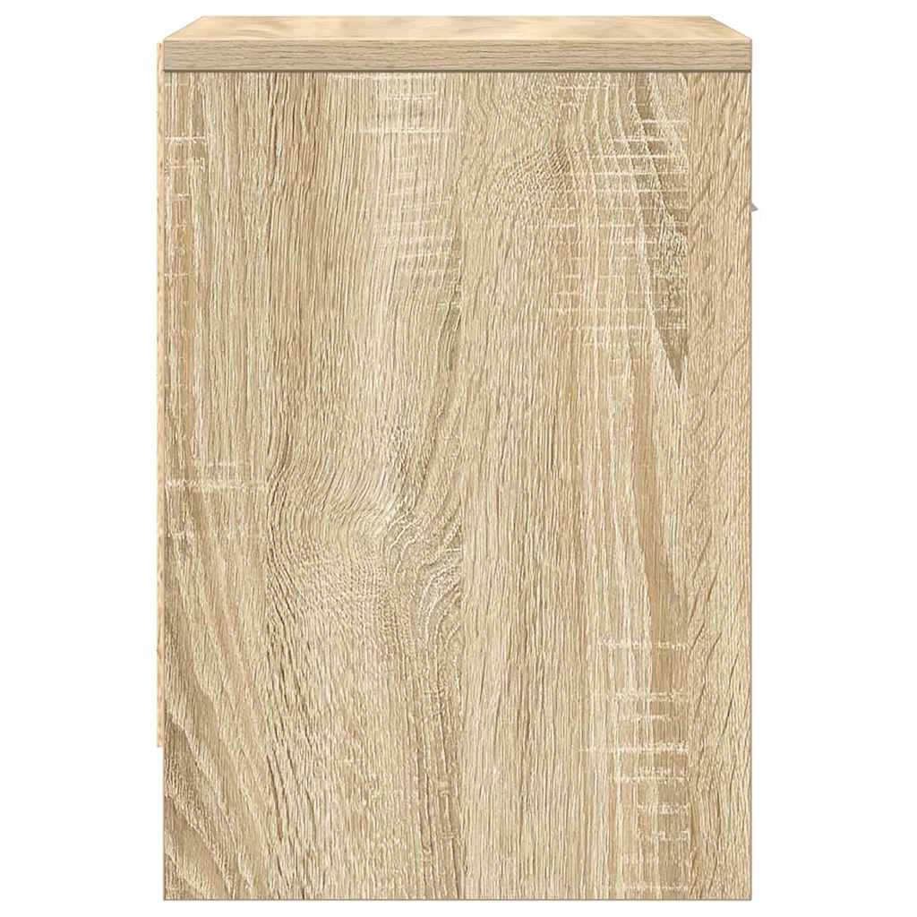 Nachtkastje met lade 39x28x41 cm sonoma eikenkleurig is nu te koop bij PeponiXL, paradijselijk wonen!