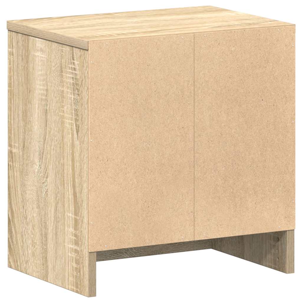 Nachtkastje met lade 39x28x41 cm sonoma eikenkleurig is nu te koop bij PeponiXL, paradijselijk wonen!